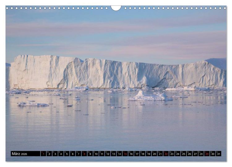 Produktbild: Ilulissat Eisfjord, Gr&ouml;nland. EIS - FORM UND LICHT (Wandkalender 2026 DIN A3 quer), CALVENDO Monatskalender