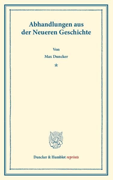 Produktbild: Abhandlungen aus der Neueren Geschichte.