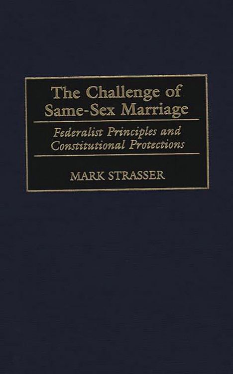 Produktbild: The Challenge of Same-Sex Marriage