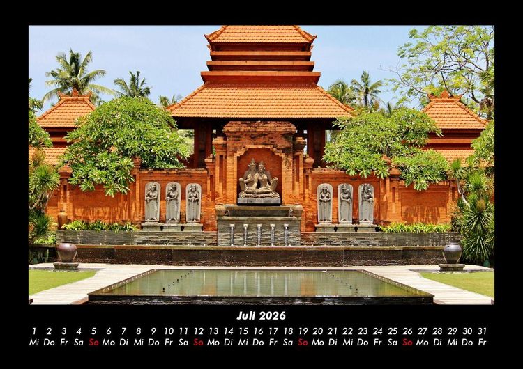 Produktbild: Tempel 2026 Fotokalender DIN A3