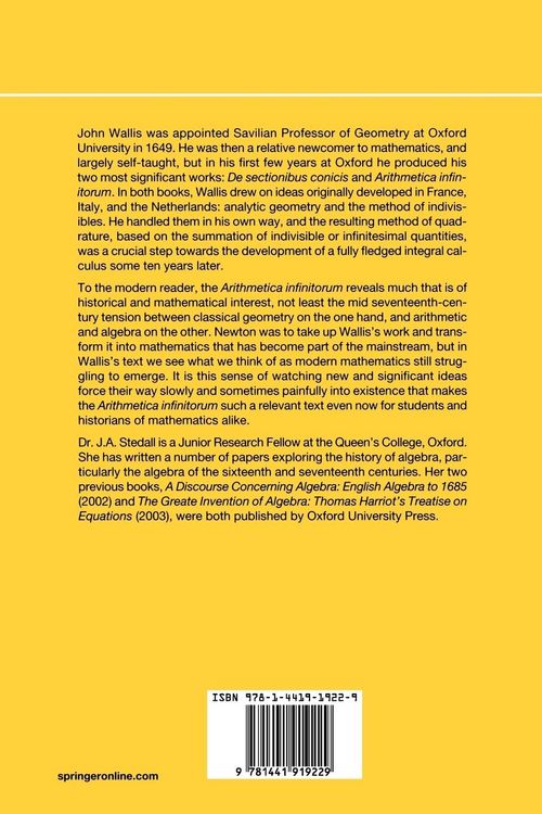 Produktbild: The Arithmetic of Infinitesimals