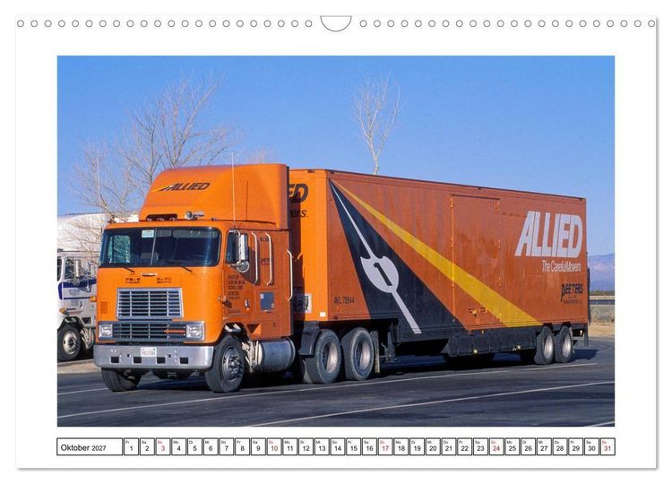 Produktbild: US-Trucks - Auf Achse in Amerika (Wandkalender 2027 DIN A3 quer), CALVENDO Monatskalender