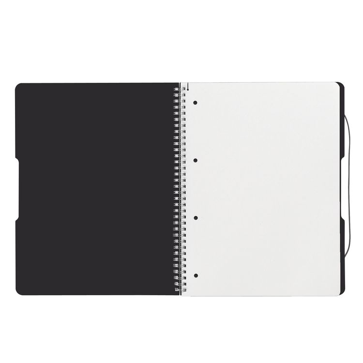 Produktbild: Herlitz Spiralblock A4 to go 80 Blatt kariert schwarz