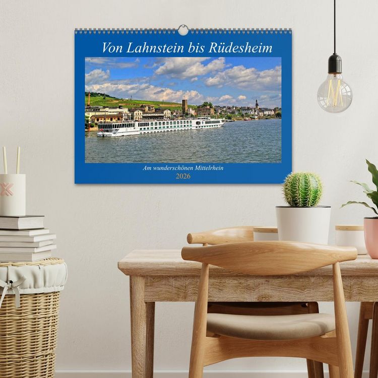 Produktbild: Von Lahnstein bis R&uuml;desheim - Am wundersch&ouml;nen Mittelrhein (Wandkalender 2026 DIN A3 quer), CALVENDO Monatskalender