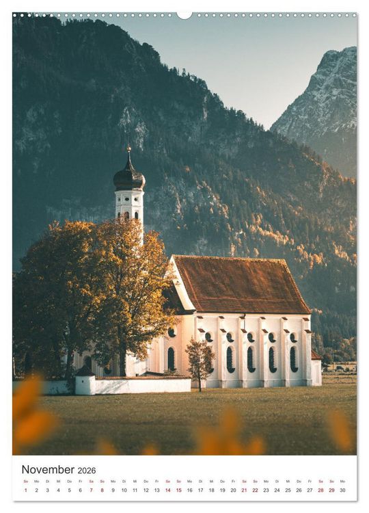Produktbild: Herbstliches Allg&auml;u (Wandkalender 2026 DIN A2 hoch), CALVENDO Monatskalender