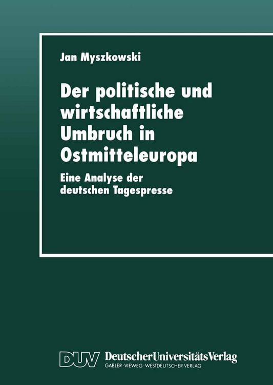 Produktbild: Der politische und wirtschaftliche Umbruch in Ostmitteleuropa