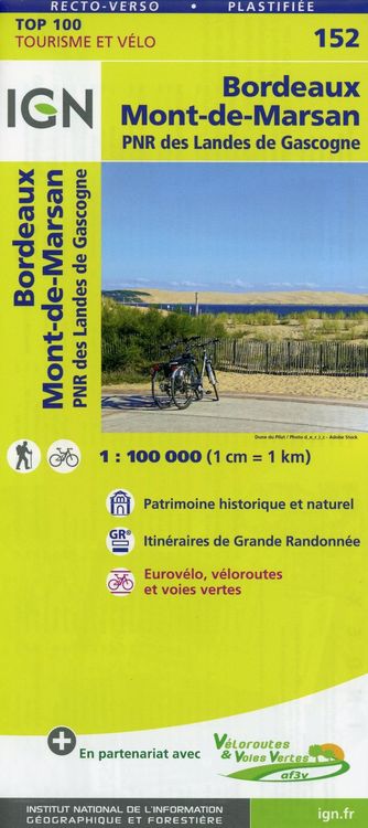Produktbild: Bordeaux Mont-de-Marsan 1:100 000