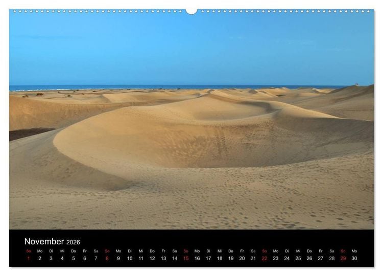 Produktbild: GRAN CANARIA/D&uuml;nen von Maspalomas (Wandkalender 2026 DIN A2 quer), CALVENDO Monatskalender