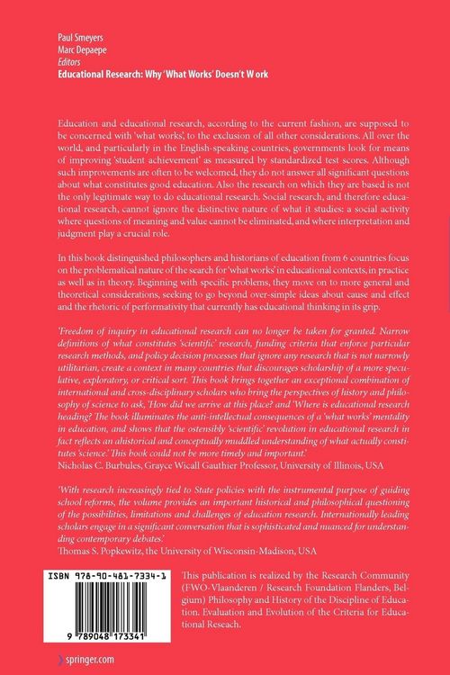 Produktbild: Educational Research: Why 'What Works' Doesn't Work