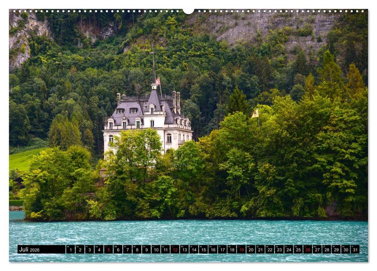 Produktbild: Schweizer Sch&ouml;nheiten (Wandkalender 2026 DIN A2 quer), CALVENDO Monatskalender