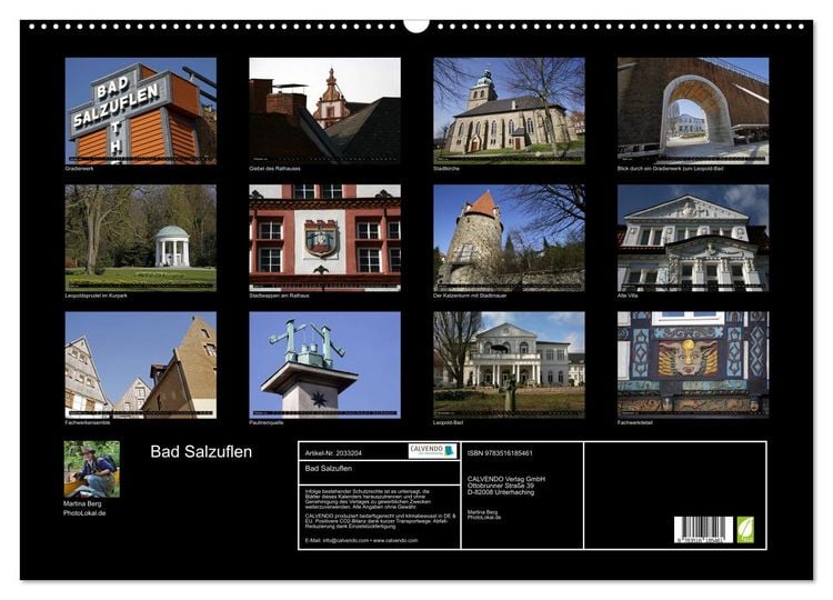 Produktbild: Bad Salzuflen (Wandkalender 2026 DIN A2 quer), CALVENDO Monatskalender
