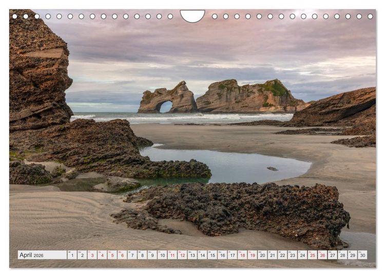 Produktbild: Neuseeland S&uuml;dinsel - Spektakul&auml;re Naturlandschaften im Kiwiland (Wandkalender 2026 DIN A4 quer), CALVENDO Monatskalender