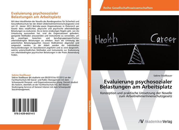 Produktbild: Evaluierung psychosozialer Belastungen am Arbeitsplatz