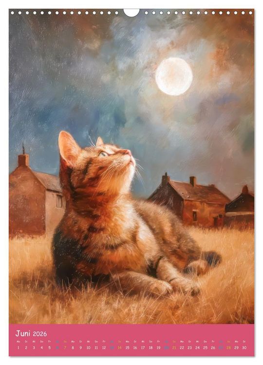 Produktbild: Vollmond - Im Bann des Vollmonds (Wandkalender 2026 DIN A3 hoch), CALVENDO Monatskalender