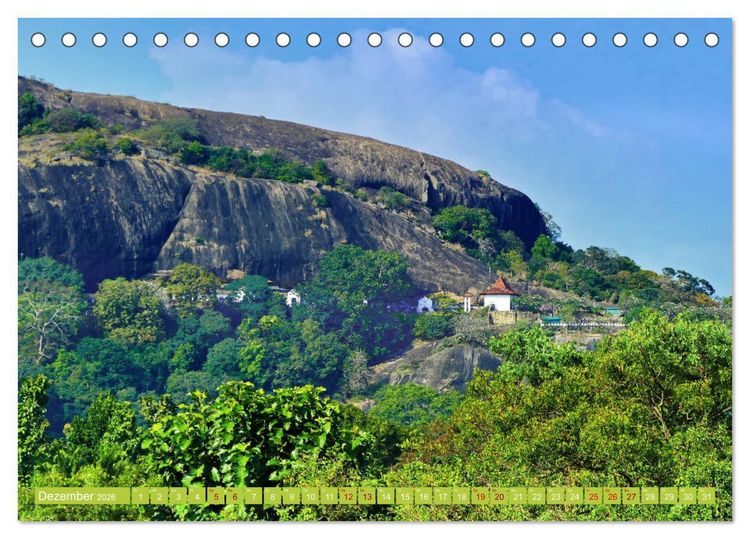 Produktbild: Sri Lanka, Gr&uuml;ne Berge - unber&uuml;hrte Natur (Tischkalender 2026 DIN A5 quer), CALVENDO Monatskalender
