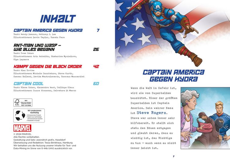 Produktbild: Marvel: Heldenhafte 5-Minuten-Geschichten