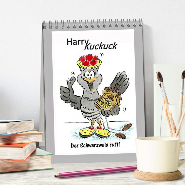 Produktbild: HarryKuckuck - Der Schwarzwald ruft (Tischkalender 2026 DIN A5 hoch), CALVENDO Monatskalender