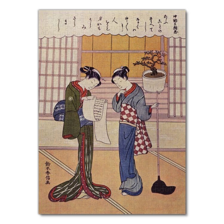 Produktbild: Lais Puzzle Suzuki Harunobu - Zwei M&auml;dchen auf einer Veranda 500 Teile