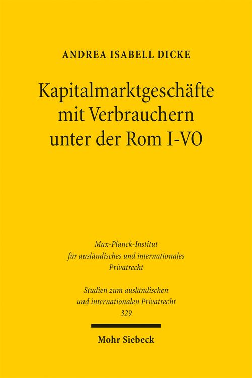 Produktbild: Kapitalmarktgesch&auml;fte mit Verbrauchern unter der Rom I-VO