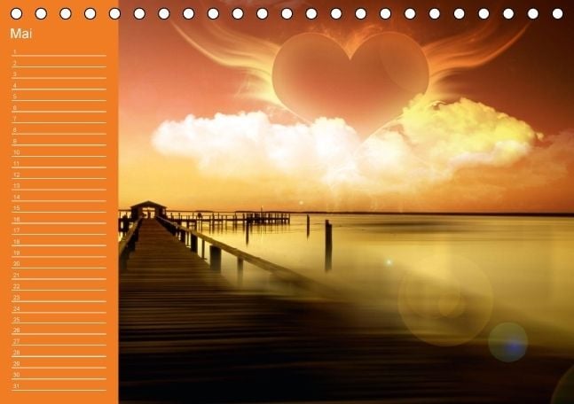 Produktbild: Botschaften mit Herz! (Tischkalender immerw&auml;hrend DIN A5 quer)