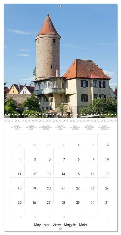 Produktbild: Dinkelsbuehl - Medieval Town in Germany (Wall Calendar 2026 12 &times; 12 Inch) CALVENDO 12 Month Wall Calendar