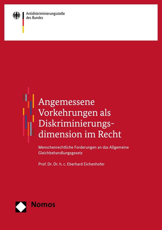 Produktbild: Angemessene Vorkehrungen als Diskriminierungsdimension im Recht