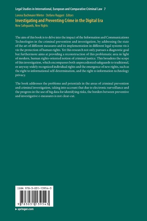 Produktbild: Investigating and Preventing Crime in the Digital Era