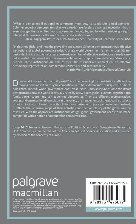 Produktbild: How Global Institutions Rule the World