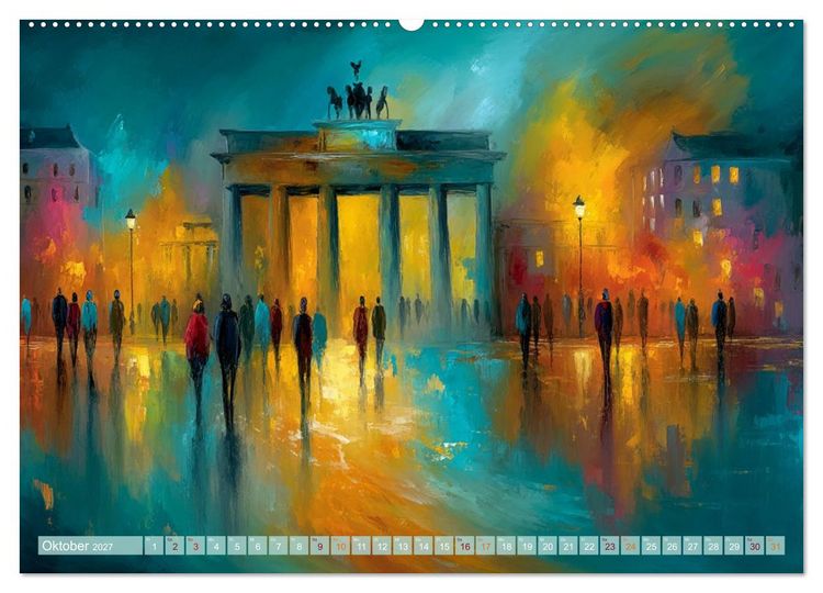Produktbild: Visionen aus Linie und Raum (hochwertiger Premium Wandkalender 2027 DIN A2 quer), Kunstdruck in Hochglanz