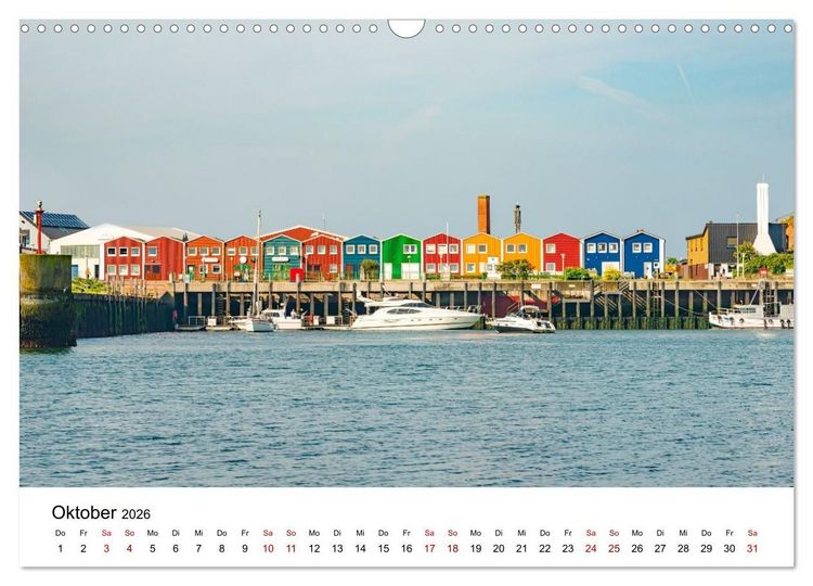 Produktbild: HELGOLAND: Nordseeinsel, sch&ouml;ner Ferienort (Wandkalender 2026 DIN A3 quer), CALVENDO Monatskalender
