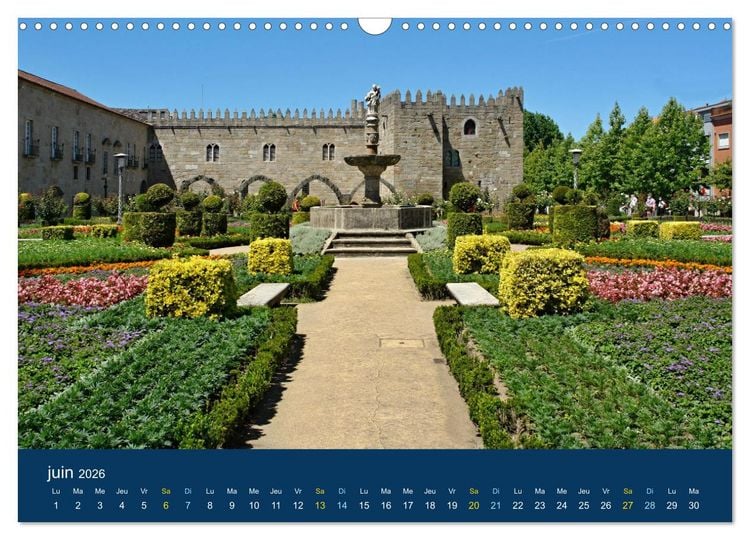 Produktbild: Un voyage &agrave; travers le Portugal (Calendrier mural 2026 DIN A3 vertical), CALVENDO calendrier mensuel