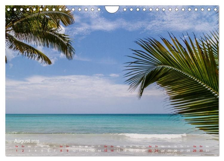 Produktbild: Sehnsucht Dominikanische Republik 2026 (Wandkalender 2026 DIN A4 quer), CALVENDO Monatskalender