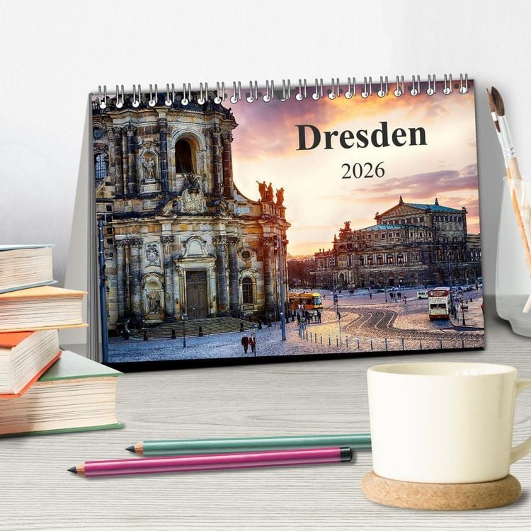 Produktbild: Dresden 2026 / Geburtstagskalender (Tischkalender 2026 DIN A5 quer), CALVENDO Monatskalender