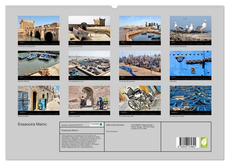 Produktbild: Essaouira Maroc (Calendrier mural 2026 DIN A2 vertical) calendrier de bureau