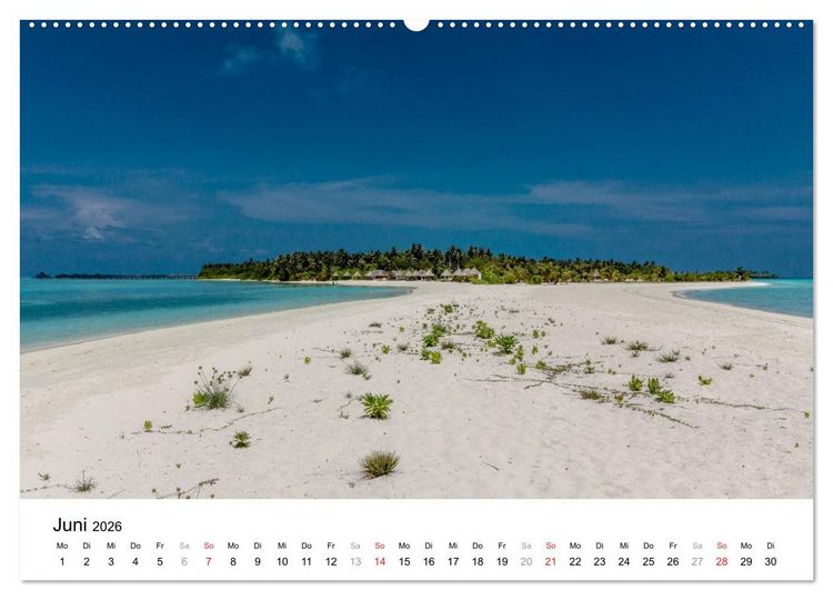 Produktbild: Malediven &ndash; Das Paradies im Indischen Ozean III (Wandkalender 2026 DIN A2 quer), CALVENDO Monatskalender