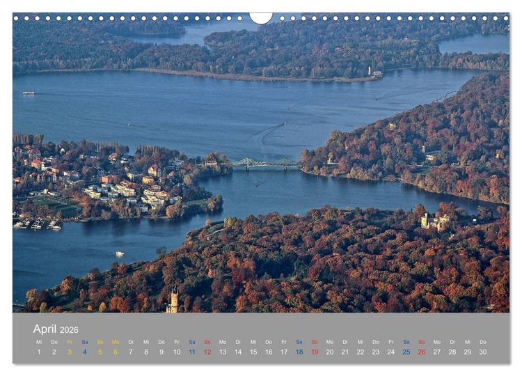 Produktbild: Potsdam von Oben (Wandkalender 2026 DIN A3 quer), CALVENDO Monatskalender