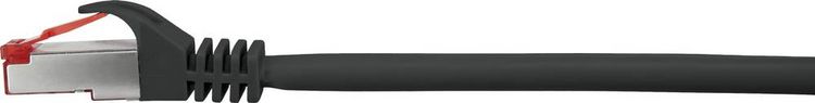 Produktbild: Renkforce RF-5469256 RJ45 Patchkabel CAT 6 S/FTP 2.00 m Schwarz mit Rastnasenschutz, vergoldete Steckkontakte, Flammwidrig 1 St.