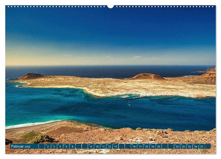 Produktbild: Idyllische Vulkaninsel Lanzarote (Wandkalender 2026 DIN A2 quer), CALVENDO Monatskalender
