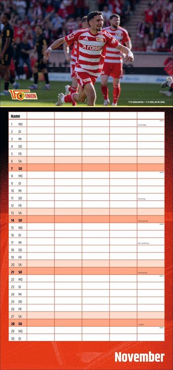 Produktbild: 1. FC Union Berlin Familienplaner 2027