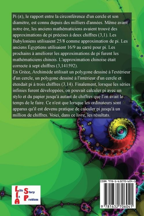 Produktbild: Le premier million de chiffres de Pi
