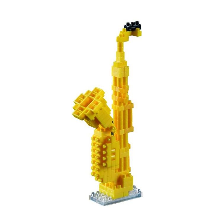 Produktbild: BRIXIES 200117 - Saxophon, 3D Konstruktionsbausatz aus Ministeinen, 174 Teile