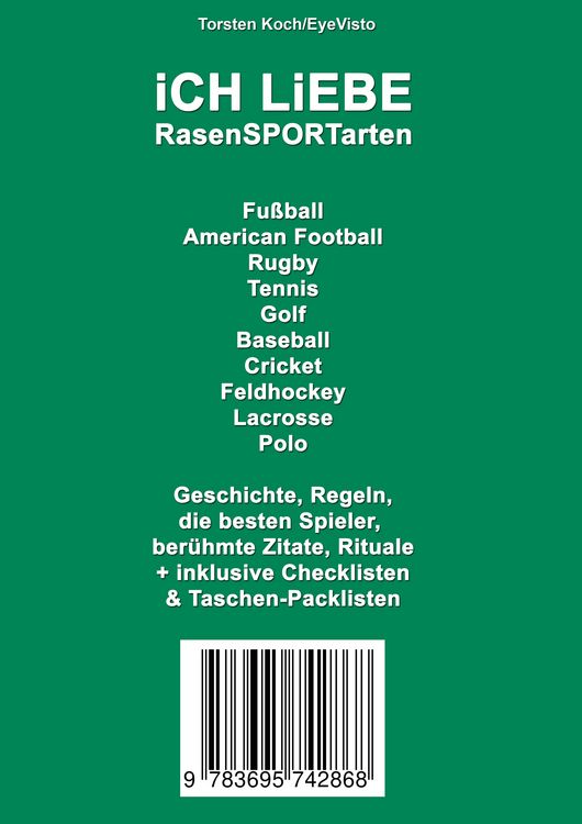 Produktbild: Ich liebe Rasensportarten