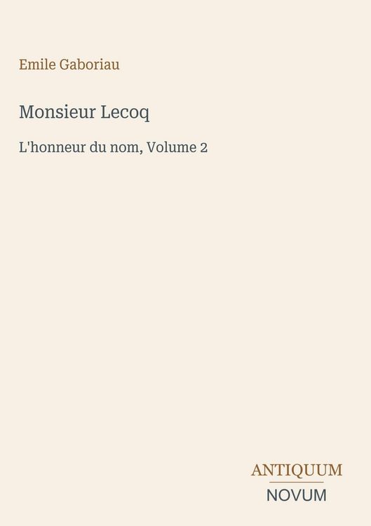 Produktbild: Monsieur Lecoq