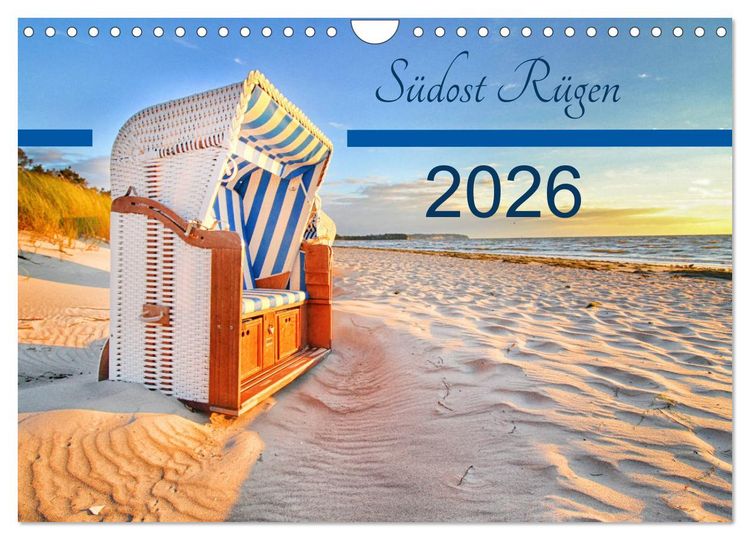 Produktbild: S&uuml;dost R&uuml;gen 2026 (Wandkalender 2026 DIN A4 quer), CALVENDO Monatskalender