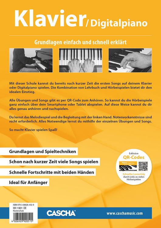Produktbild: Klavier / Digitalpiano - Schnell und einfach lernen