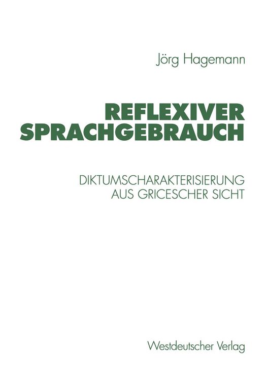 Produktbild: Reflexiver Sprachgebrauch