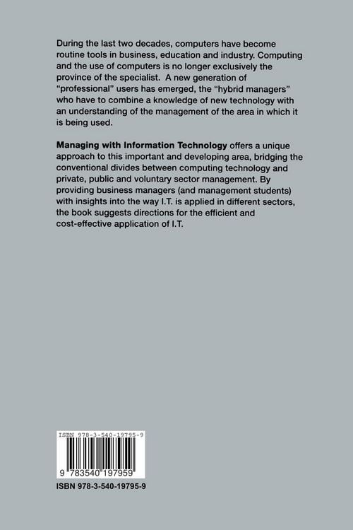 Produktbild: Managing with Information Technology