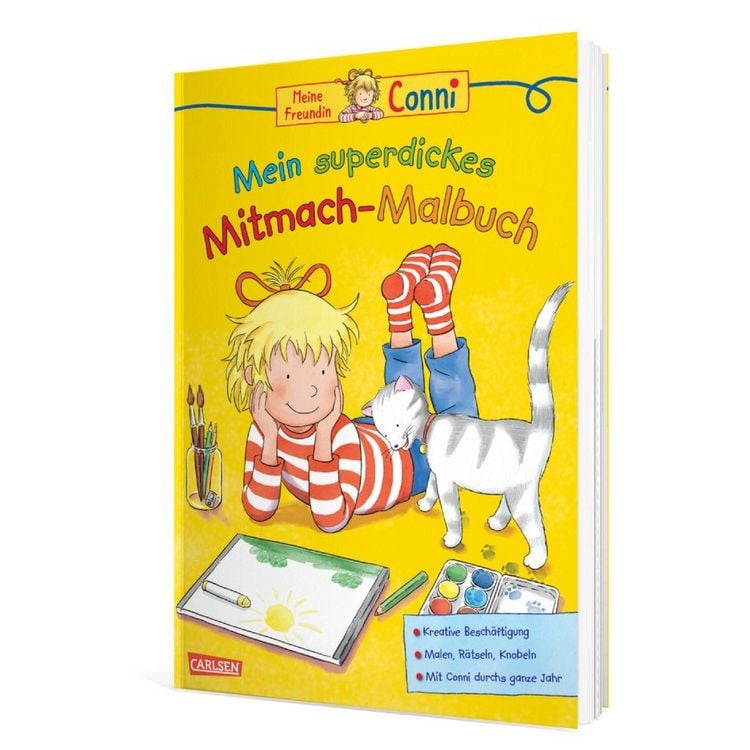 Produktbild: Conni Gelbe Reihe (Besch&auml;ftigungsbuch): Mein superdickes Mitmach-Malbuch