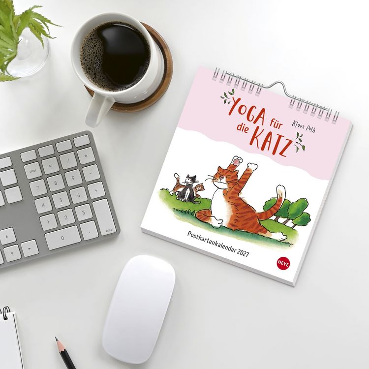 Produktbild: Puth Yoga f&uuml;r die Katz Postkartenkalender 2027