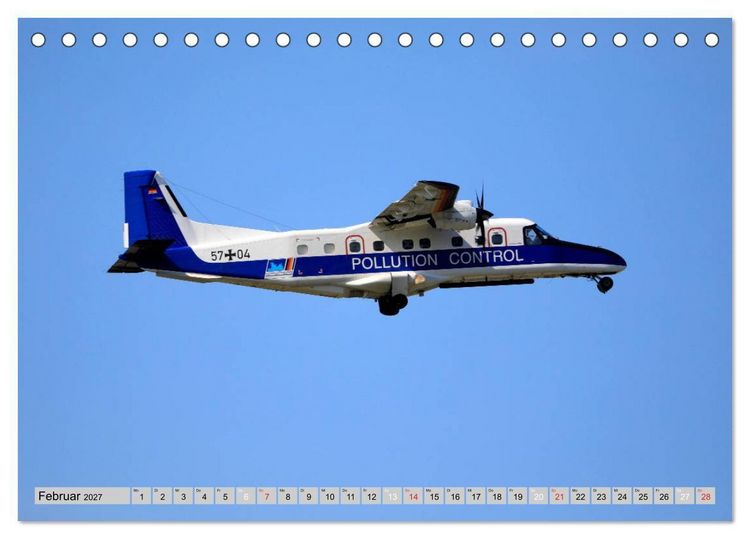 Produktbild: Flugzeuge - Starts und Landeanfl&uuml;ge (Tischkalender 2027 DIN A5 quer), CALVENDO Monatskalender